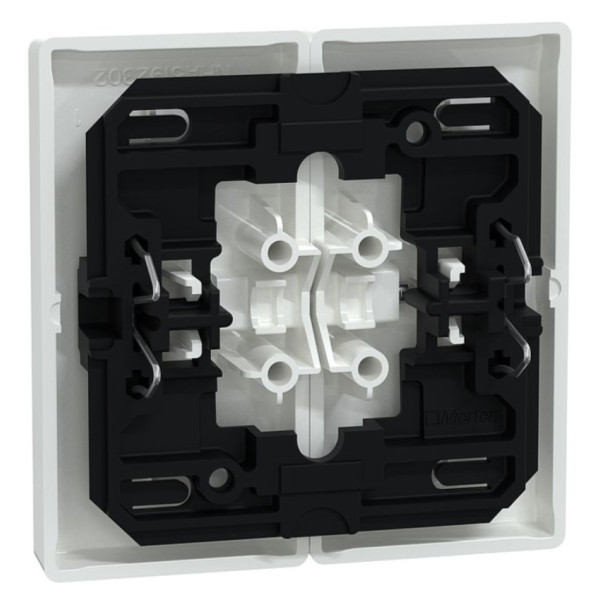 Клавиши для 2-клавишных выключателей, Белый лотос, пластик, D-Life Merten MEG3400-6035
