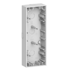 Коробка для наружного монтажа тройная, Белый лотос, пластик, D-Life Merten MEG4034-6535