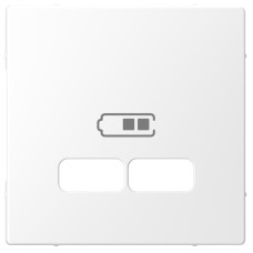 Центральная плата для механизма зарядного устройства USB, Белый лотос, пластик, D-Life Merten MEG4367-6035