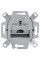 Розетка комп'ютерна RJ45, кат 6а ISO, механізм, Merten MEG4530-0000