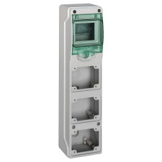 Щит MUREVA для промышленных разъемов, 392х98х98, 4мод. Schneider Electric 13177