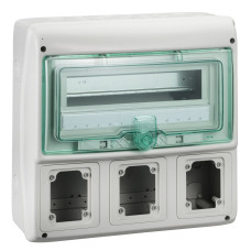 Щит MUREVA для промышленных разъемов, 335х340х160, 12+1мод. Schneider Electric 13180