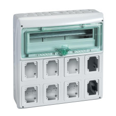 Щит MUREVA для промышленных разъемов, 460х448х160, 18+1мод. Schneider Electric 13182
