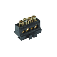 Клеммник на 80А, 80мм, 4 отверстия (2х10+2х16) Schneider Electric 13575