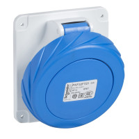 Розетка настінна кутова, гвинтова, 63А, 2P+E, IP67, 200-250В, Schneider Electric 81278