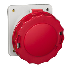 Розетка настінна кутова, гвинтова, 63А, 3P+E, IP67, 380-415В, Schneider Electric 81282