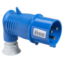 Угловая штекерная вилка 90°, винтовая, 32А, 2P+E, IP44, 200-250В, Schneider Electric 81716