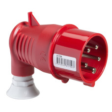 Угловая штекерная вилка 90°, винтовая, 32А, 3P+N+E, IP44, 380-415В, Schneider Electric 81721