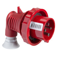 Угловая штекерная вилка 90°, винтовая, 32А, 3P+N+E, IP67, 380-415В, Schneider Electric 81771