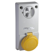 Розетка з блокуванням у щит, 32A 3P+E IP65, 100-130В, Schneider Electric 82090