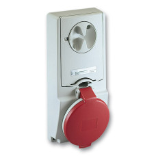 Розетка з блокуванням у щит, з запобіжн., 16A, 3P+N+E, IP44, 380-415В, Schneider Electric 82136