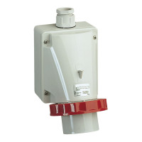 Настенная вилка с коробом, винтовая, 16А, 3Р+Е, IP67, 380-415В, Schneider Electric 83558