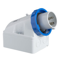 Настінна вилка з коробом, гвинтова, 32А, 2Р+Е, IP67, 200-250В, Schneider Electric 83566