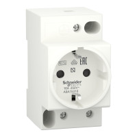 Розетка на DIN-рейку, iPC, 2P+E, 16A, 250В змінного струму, нім.cтандарт, Schneider Electric A9A15310