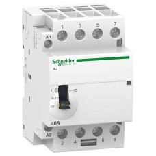 Контактор 40A 4НВ 220/240В ~50Гц ручне керування Schneider Electric A9C21844