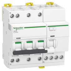 Диф. автоматичний вимикач iCV40H 3P+N, 10кА, 16А, крива C, тип A, 30мA, Schneider Electric A9DC4716