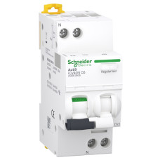 Диф. автоматичний вимикач iCV40N 1P+N, 6A, крива C, 30мA, тип АС, Schneider Electric A9DE3606