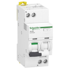 Диф. автоматичний вимикач iCV40H 1P+N, 10кА, 6А, крива B, тип A, 30мA, Schneider Electric A9DG4606