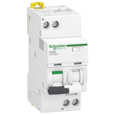 Диф. автоматичний вимикач iCV40H 1P+N, 10кА, 10А, крива B, тип A, 30мA, Schneider Electric A9DG4610