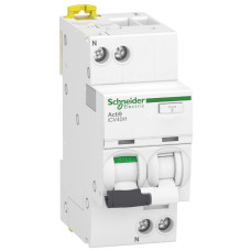 Диф. автоматичний вимикач iCV40H 1P+N, 10кА, 20А, крива B, тип A, 30мA, Schneider Electric A9DG4620