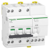 Диф. автоматичний вимикач iCV40N 3P+N 20A B АC 30мA, Schneider Electric A9DH3720
