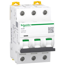 Автоматический выключатель iC60N 3P 3A B Schneider Electric A9F73303
