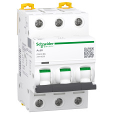 Автоматический выключатель iC60N 3P 6A B Schneider Electric A9F78306