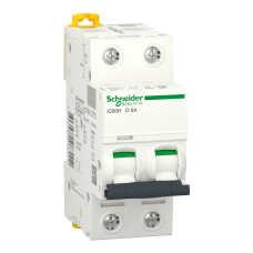 Автоматичний вимикач iC60H 2P 6A D Schneider Electric A9F85206