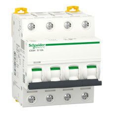 Автоматичний вимикач iC60H 4P 16A D Schneider Electric A9F85416