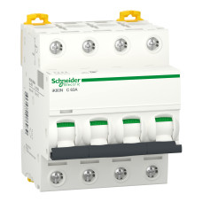 Автоматический выключатель iK60N 4P 63A C Schneider Electric A9K24463