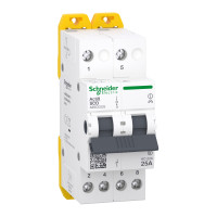 Перемикач I-0-II Acti9 iSSW, 2Р, 25A, 400/415В, Schneider Electric A9SCO225