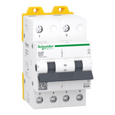 Перемикач I-0-II Acti9 iSSW, 2Р, 63A,400/415В, Schneider Electric A9SCO263