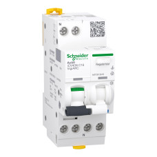AFDD+АВДС iCV40N 1P+N 16A C 30мА A-SI Schneider Electric A9TDF3616