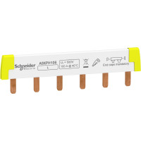 Гребінчата шина 1П, 6 модулів, контакти 18мм., Schneider Electric A9XPH106