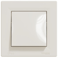 Выключатель со степенью защиты IP44, Кремовый, Asfora EPH0100223