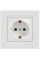 Розетка с заземлением Белая, Asfora EPH2900121