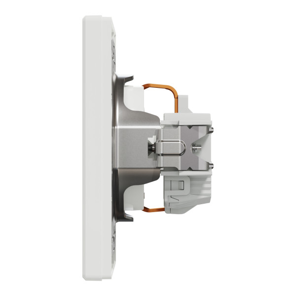 Розетка с заземлением Белая, Asfora EPH2900121