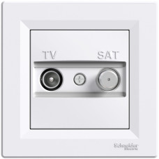 TV-SAT Р-ТКА ПРОХІДНА БІЛА ASFORA Schneider Electric EPH3400321