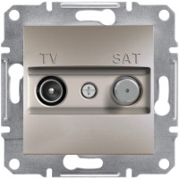 Розетка TV-SAT индивидуальная (1 дБ) Бронза Asfora, EPH3400469