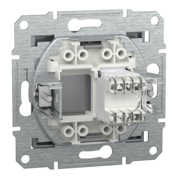 Розетка компьютерная, RJ45, кат.5е, UTP Сталь Asfora, EPH4300162
