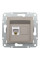 Розетка компьютерная, RJ45, кат.5е, UTP Бронза Asfora, EPH4300169