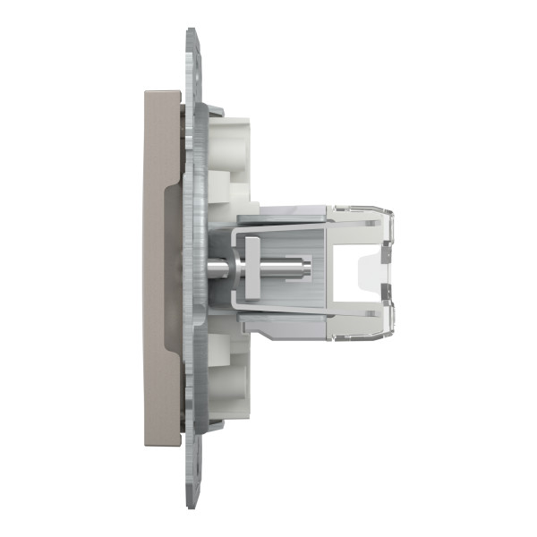 Розетка компьютерная, RJ45, кат.5е, UTP Бронза Asfora, EPH4300169