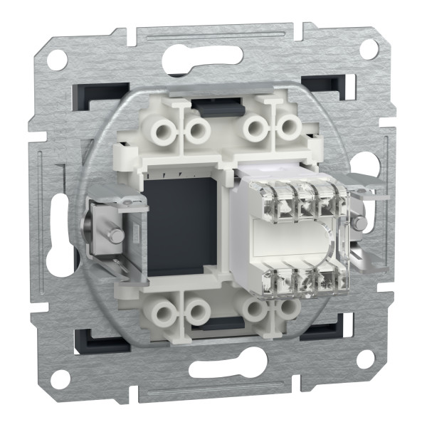 Розетка компьютерная, RJ45, кат.5е, UTP Антрацит Asfora, EPH4300171