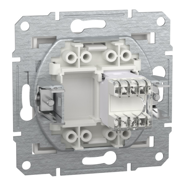 Розетка компьютерная, RJ45, кат.5е, UTP Белая, Asfora EPH4370121