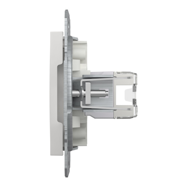 Розетка компьютерная, RJ45, кат.5е, UTP Белая, Asfora EPH4370121