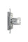 Розетка компьютерная, RJ45, кат.5е, UTP, двойная Сталь Asfora, EPH4400162