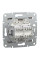 Розетка компьютерная, RJ45, кат.5е, UTP, двойная Бронза Asfora, EPH4400169