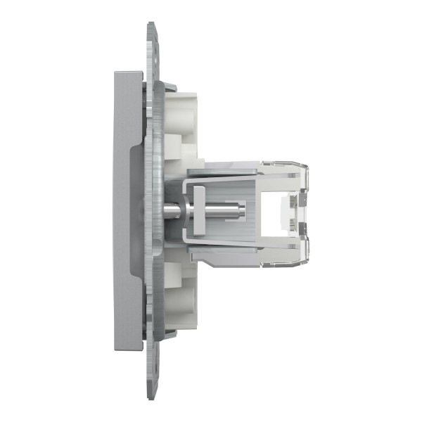 Розетка компьютерная, RJ45, кат.6, UTP Алюминий Asfora, EPH4700161