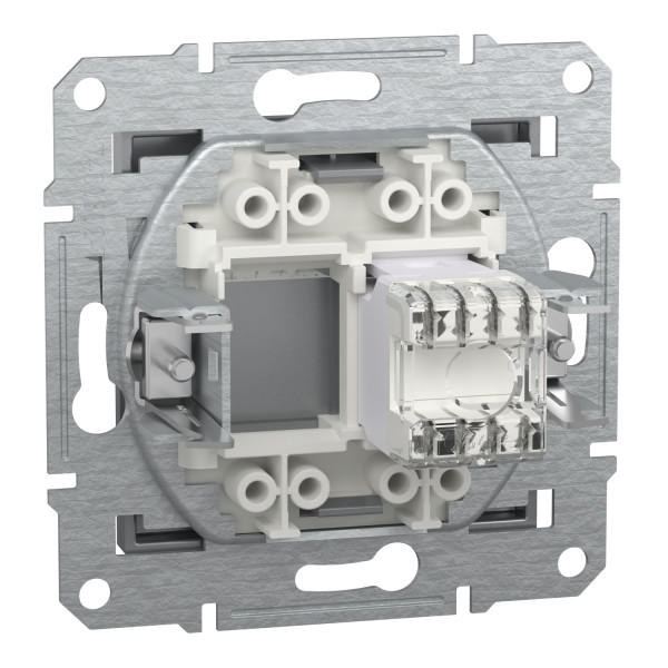 Розетка компьютерная, RJ45, кат.6, UTP Сталь Asfora, EPH4700162