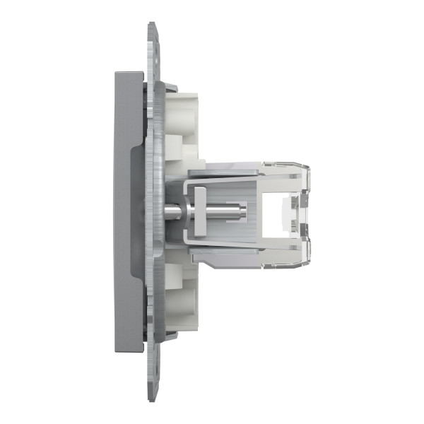 Розетка компьютерная, RJ45, кат.6, UTP Сталь Asfora, EPH4700162